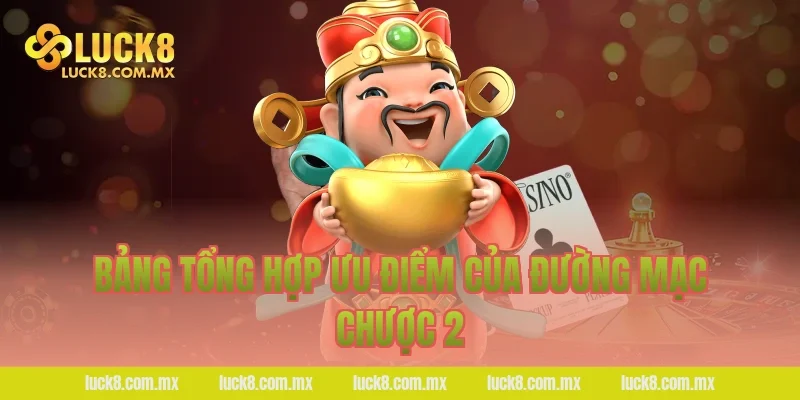 Bảng tổng hợp ưu điểm của Đường mạc chược 2